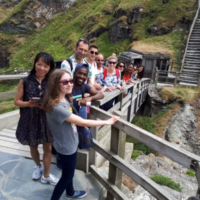 Tintagel Castle excursion on our summer school